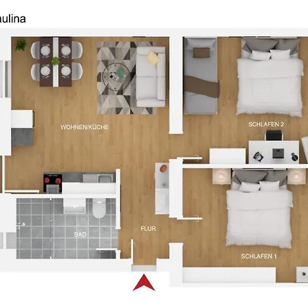 Apartment Bohnapartments Blume 77 Fur 9 Personen - 2 Balkone - Wlan - Nahe Petersberg - Domplatz *